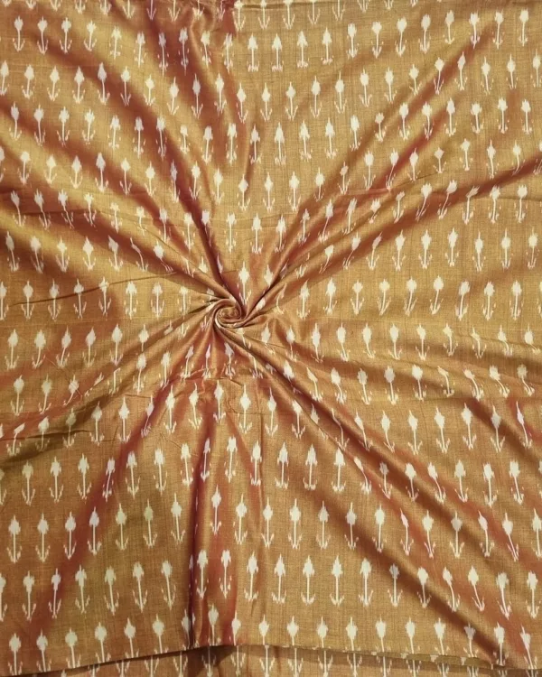 Traditional handwoven ikat fabric featuring colorful diamond motifs