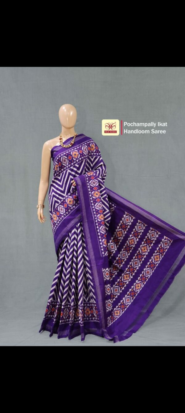 Pochampally silk zig zag