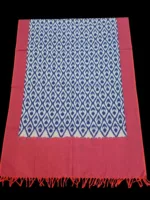 Ikat dupatta handloom cotton – full view