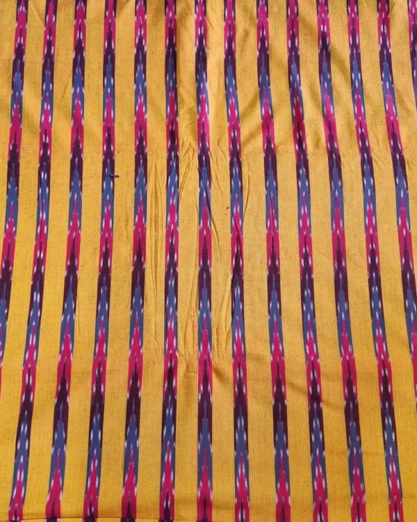 Indian ikat cotton fabric for dressmaking and crafts