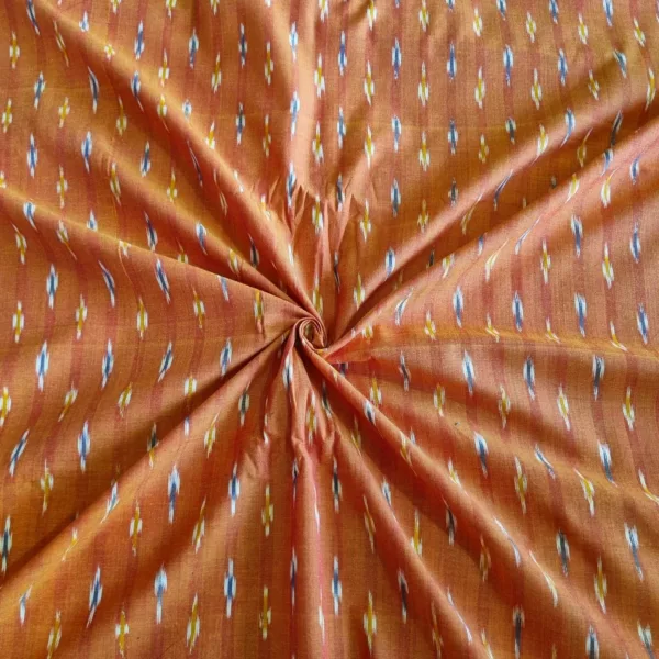 Traditional tie and dye cotton fabric from PAVANKUMARWEAVES