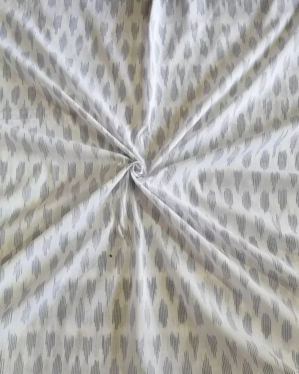 Pure cotton ikat fabric, 45-inch width, handmade weave