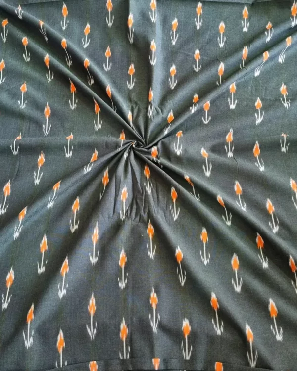Breathable cotton fabric in traditional ikat style