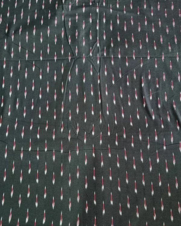 Cotton fabric with ethnic ikat tie and dye pattern