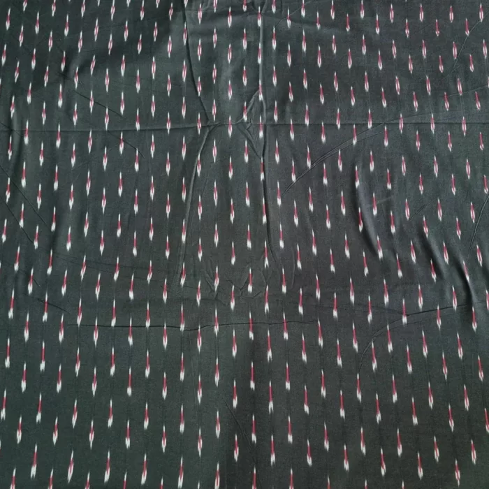 Cotton fabric with ethnic ikat tie and dye pattern