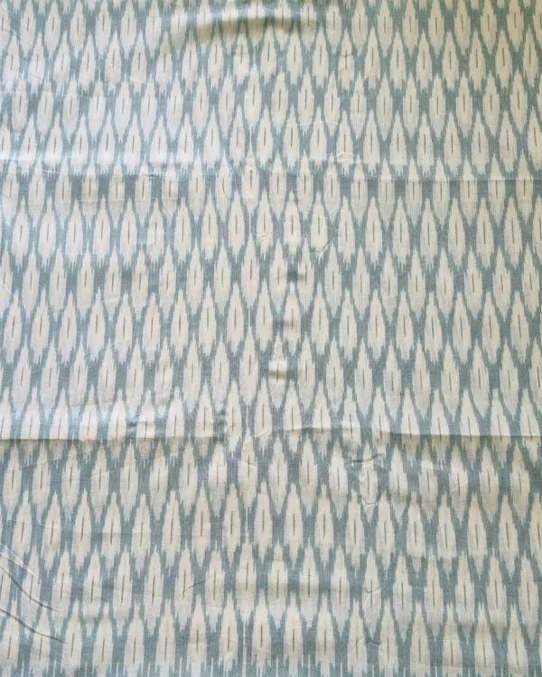 Fine cotton fabric with handcrafted ikat design