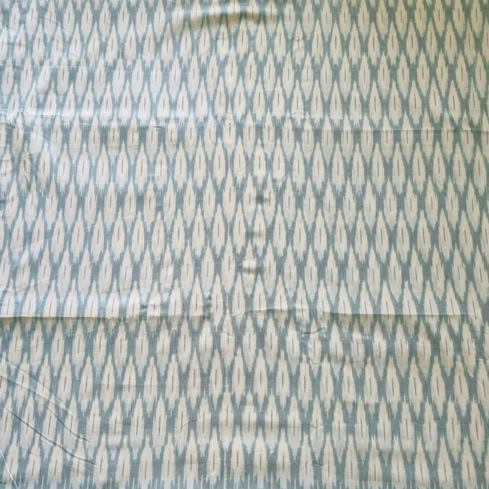 Fine cotton fabric with handcrafted ikat design