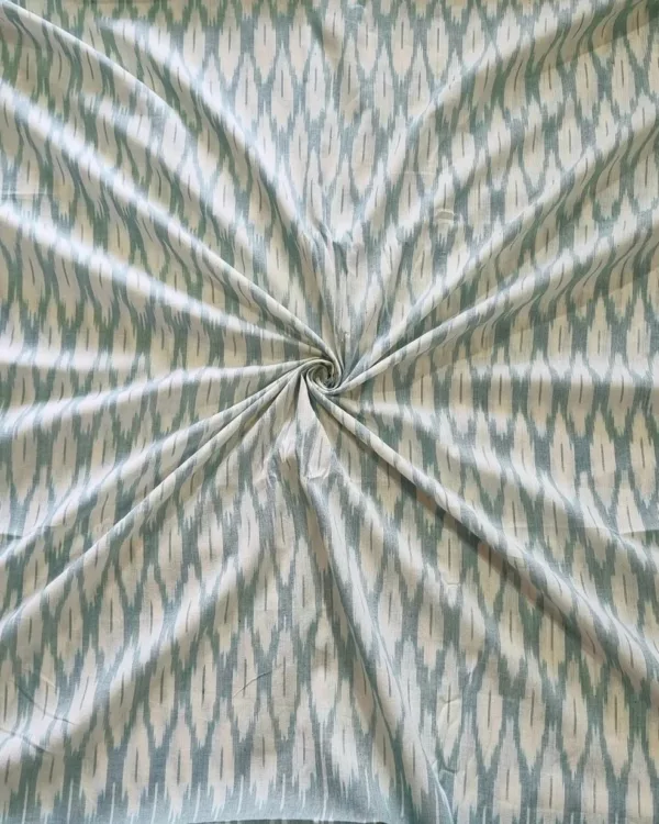 Fine cotton fabric with handcrafted ikat design