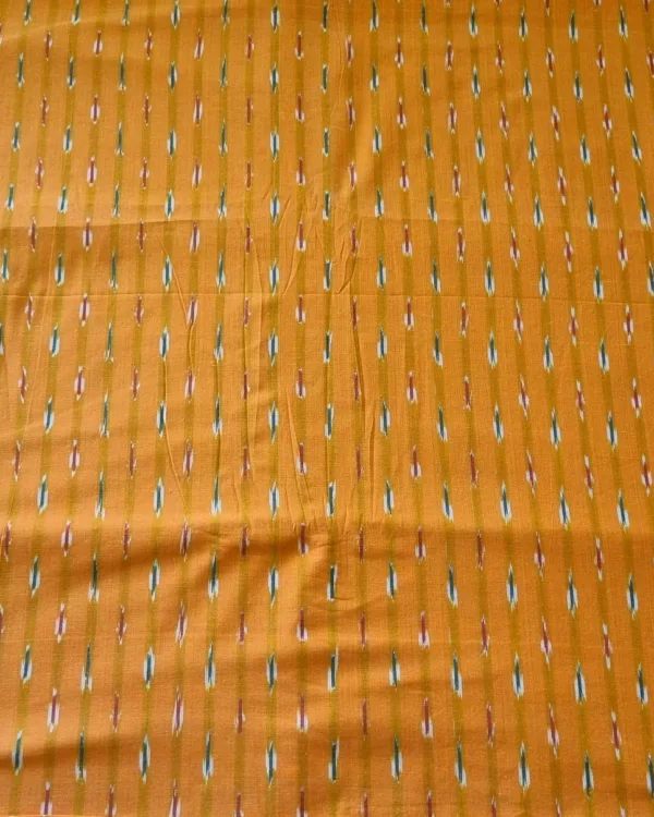 Designer-grade cotton fabric with handwoven finish