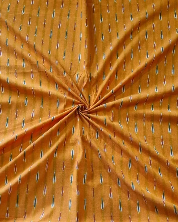 Designer-grade cotton fabric with handwoven finish