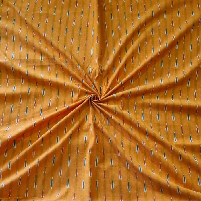 Designer-grade cotton fabric with handwoven finish