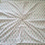 Tie-dye ikat cotton fabric in pure cotton weave