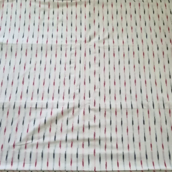 Tie-dye ikat cotton fabric in pure cotton weave