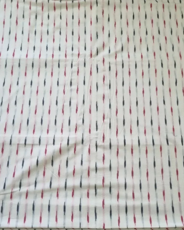 Tie-dye ikat cotton fabric in pure cotton weave