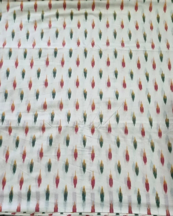 Artisan ikat cotton fabric for handmade garments