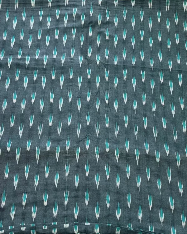 Pure cotton fabric with intricate ikat patterns