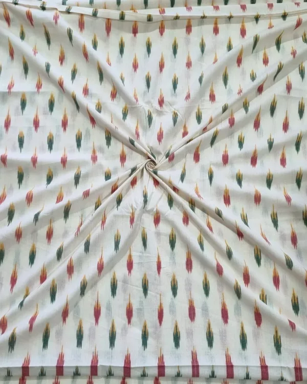 Artisan ikat cotton fabric for handmade garments