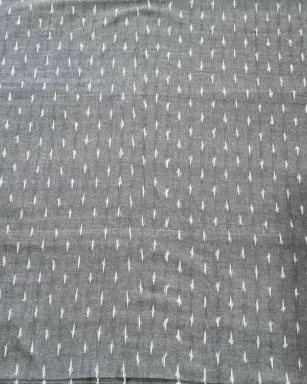 Cotton fabric with artistic handloom ikat design
