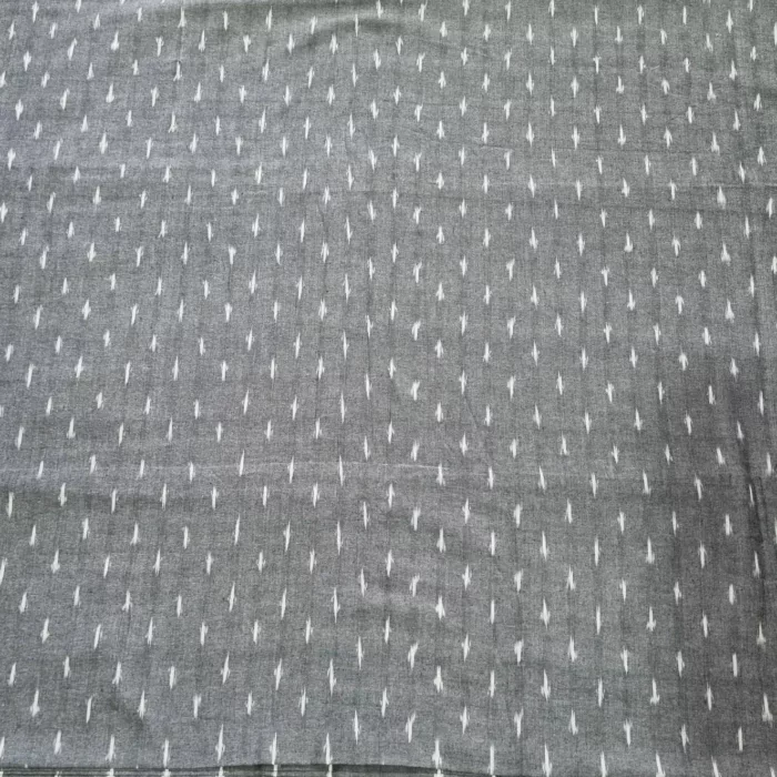 Cotton fabric with artistic handloom ikat design