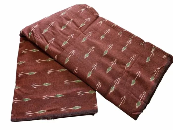 Cotton fabric in unique ikat pattern and soft texture