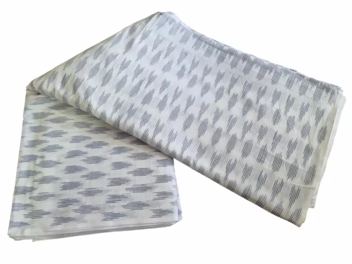 Pure cotton ikat fabric, 45-inch width, handmade weave