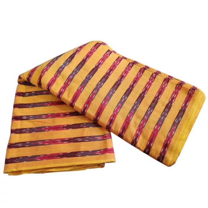 Indian ikat cotton fabric for dressmaking and crafts
