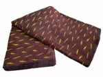 Handloom cotton fabric with traditional ikat weave