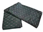 Cotton fabric with ethnic ikat tie and dye pattern