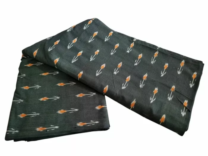 Breathable cotton fabric in traditional ikat style