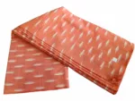 Pure cotton fabric with handwoven ikat design