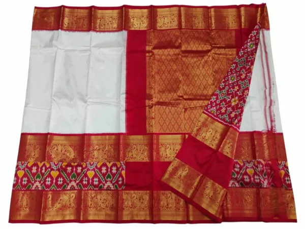Pochampally Silk Saree with Rich Kanchi Border