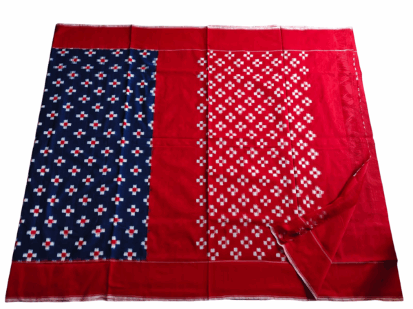 Pure Cotton Pochampally Saree with Double Ikat  Design