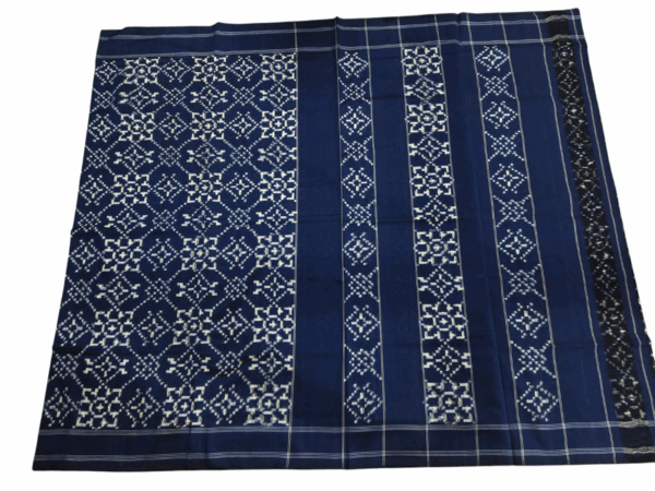 Pure Cotton Pochampally Saree with Double Ikat Design