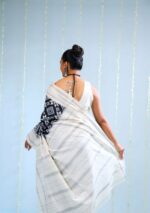 Green And Mustard Theliya Rumal Saree with Blouse – 6.2 Meters of Heritage Elegance - Image 5