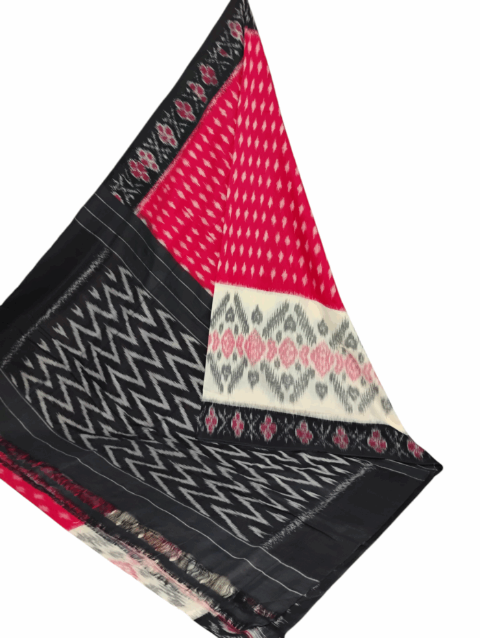 Authentic Pochampally Saree – Handwoven Cotton Elegance - Image 1