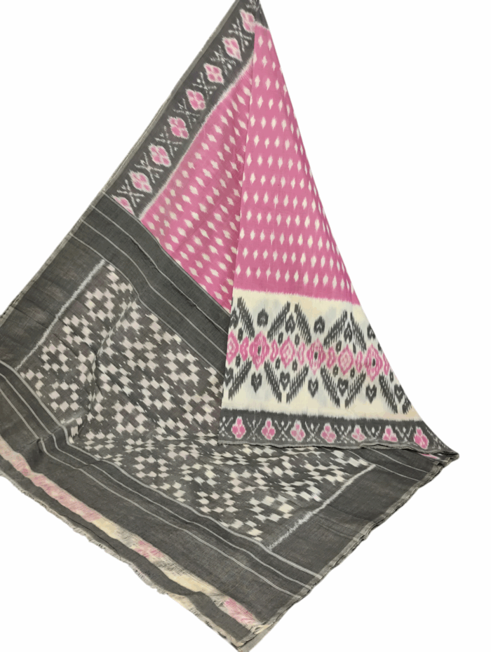 Authentic Pochampally Saree – Handwoven Cotton Elegance - Image 1