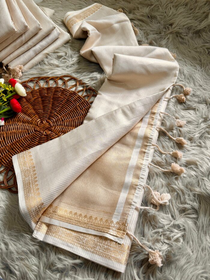 Onam Elegance – Graceful Kasavu Sarees for the Festive Season 🌼 - Image 1
