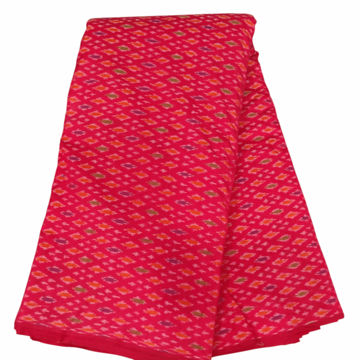 Premium Ikat Silk Fabric – 45-Inch Width Cotton Silk Material - Image 1