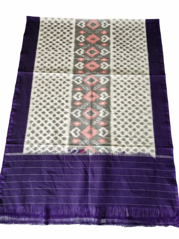 Pure Cotton Pochampally Dupatta handwoven