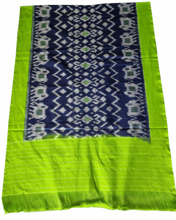 Pure Cotton Pochampally Dupatta with traditional Ikat pattern