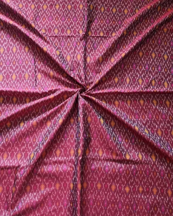 Premium Ikat Silk Fabric – 45-Inch Width Cotton Silk Material