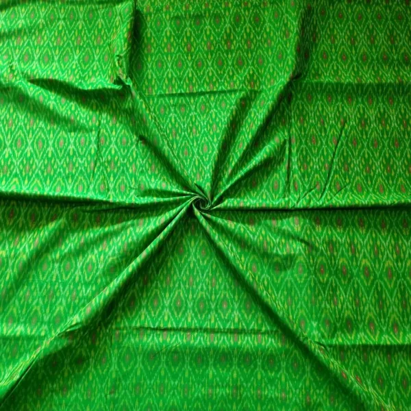 Premium Ikat Silk Fabric – 45-Inch Width Cotton Silk Material