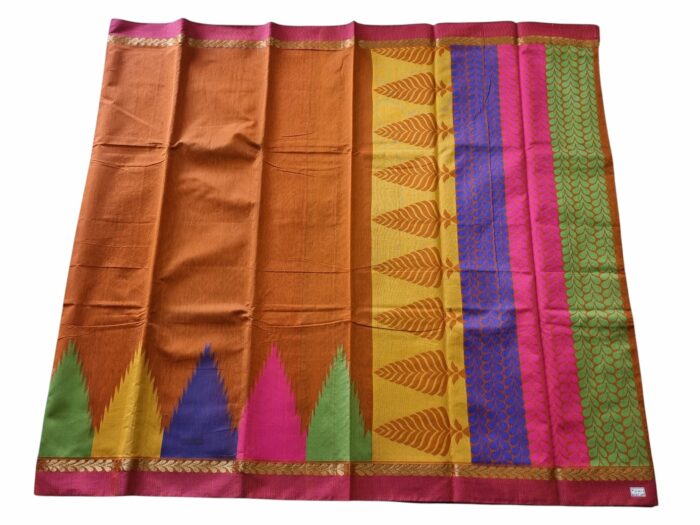 kanjivaram saree without blouse - Image 1
