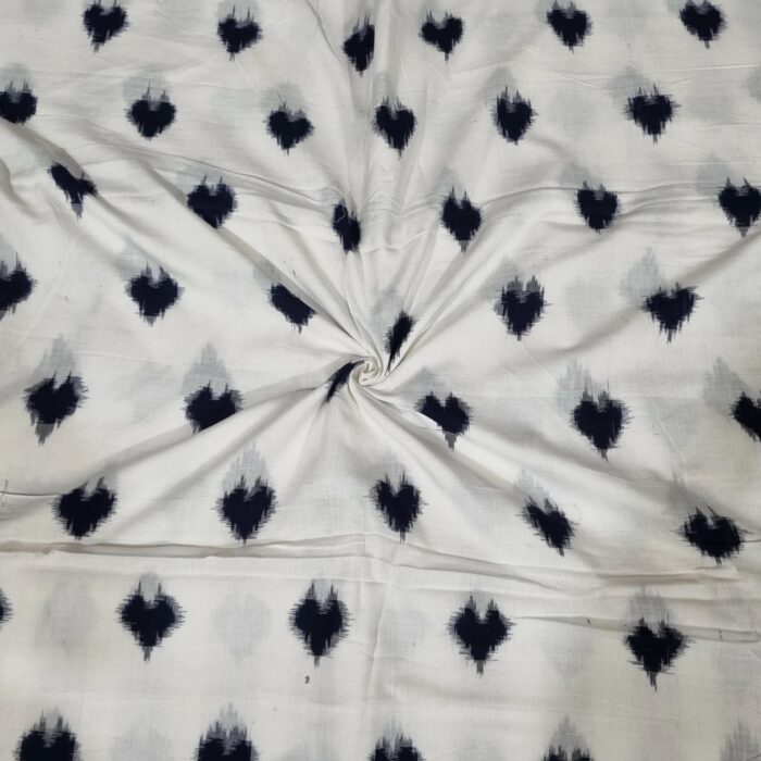 Handwoven Double Ikat Fabric – Premium Cotton - Image 1