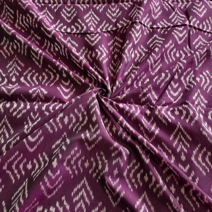 Premium Mercerised Ikat Fabric for Elegant Creations - Image 1
