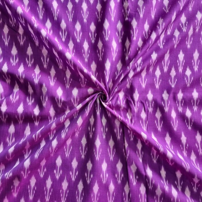 Premium Mercerised Ikat Fabric for Elegant Creations - Image 1