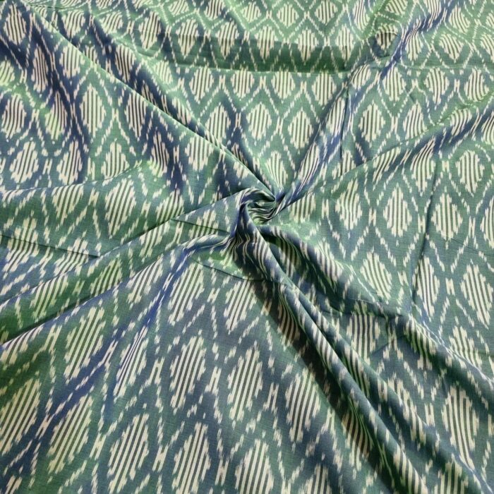 Premium Mercerised Ikat Fabric for Elegant Creations - Image 1