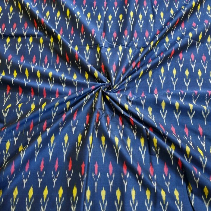 Premium Mercerised Ikat Fabric for Elegant Creations - Image 1