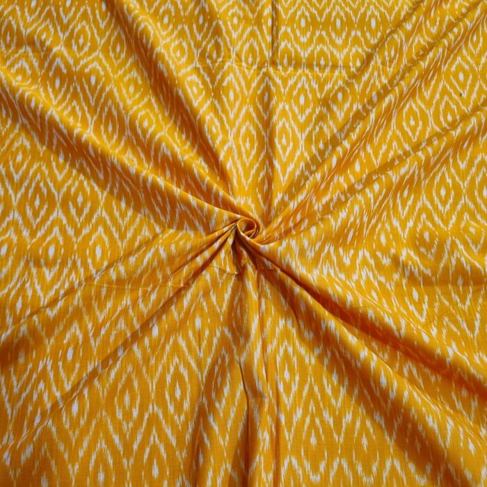 Premium Mercerised Ikat Fabric for Elegant Creations - Image 1