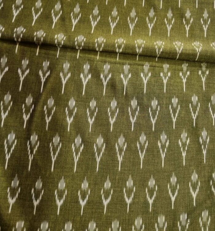 Premium Mercerised Ikat Fabric for Elegant Creations - Image 2